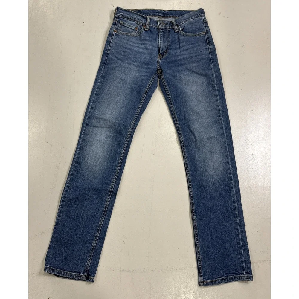 Levi's 514 Slim Straight Jeans – Men's 28x32 – Classic Blue Denim